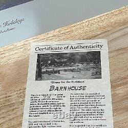 Impression limitée et signée de Dave Barnhouse 'Home For The Holidays' avec certificat d'authenticité (COA) 1999.