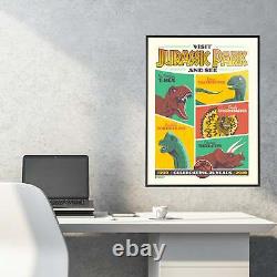 Jurassic Park 25th Anniversary Edition Limitée 18 X 24 Sérigraphie Encadrée