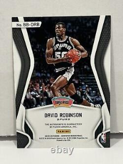 Les Briseurs de Bulletins certifiés Panini 2019-20 David Robinson auto #BB-DRB HOF