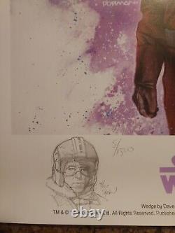 Lithographie Star Wars Dave Dorman Wedge signée édition limitée #5/1500 avec remarque