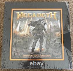 Megadeth Death By Design 4-lp Boîte En Vinyle Transparent Signé Par Dave Mustaine