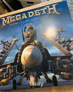 Megadeth Death Par Coffret Design Set 4 Vinyle Transparent, Livre Signé Dave Mustaine