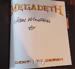 Megadeth Death by Design 4-LP Transparent Vinyl Box Set Signé par Dave Mustaine