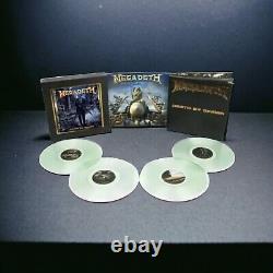 Megadeth La Mort par Conception 4-LP Transparent Vinyl Box Set Signé par Dave Mustaine