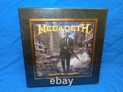 Megadeth Mort Par Design 4-lp Transparent Boîte De Vinyle Set Fye Dave Mustaine Signée