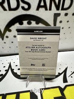 Musée Topp 2024 David Wright /25 Atelier sur carte Auto Livret SSP Mets