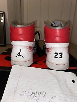 Nike Air Jordan 1 Og High Dave White Taille 12 Wings Black Red Cement 464803-001