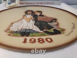 Norman Rockwell Lovers 1980 Plaque Dave Grossman 2e Édition Limitée Porcelaine