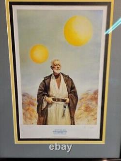 Obi-Wan Kenobi Chevalier Jedi Édition Limitée Encadrée/Signee par Dave Dorman