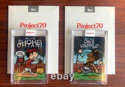 Projet 70 de Topps Shohei Ohtani par DJ Skee & Snoop Dogg Ensemble de cartes #890 #891 Snoopy