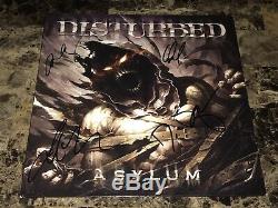 Rare Disturbed Signé Asylum Limited Edition Vinyl Record Dave Draiman Coa + Coa
