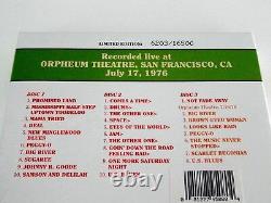 Reconnaissant Dead Dave's Picks 18 Orpheum SF CA 1976 17/7, 16/76 Volume Dix-huit 3 CD