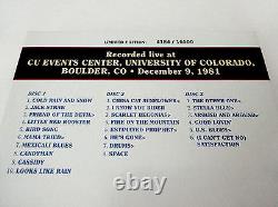 Reconnaissants Morts Dave's Picks 20 Université du Colorado Boulder 1981 12/9/81 3 CD