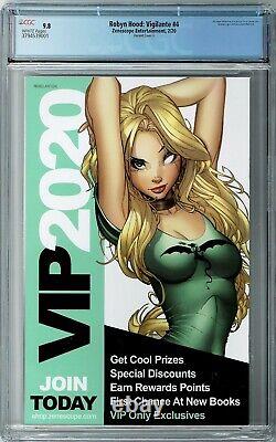 Robyn Hood Vigilante #4 CGC 9.8 (Février 2020, Zenescope) Chatzoudis St Paddy's E&F<br/><br/>(Note: 'St Paddy's E&F' is not translated as it seems to be a specific reference or title)