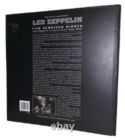 SIGNÉ, 1 sur 1000, 1er, LED ZEPPELIN, CINQ NUIT GLORIEUSES, EARLS COURT MAI 1975