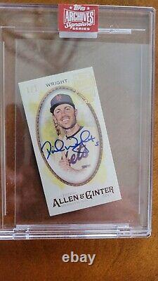 Série Signature Archives Topps 2023 David Wright Auto 1/1 2017 Allen & Ginter