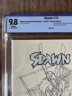 Spawn #10 Cbcs 9.8 Rare Sketch Variante Cgc Cerebus Dave Sim Ltd 200