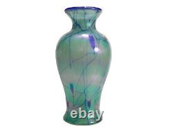 VASE EN FORME DE CŒURS PENDANTS EN VERRE WILLOW GREEN CONÇU PAR FENTON DAVE FETTY Édition Limitée