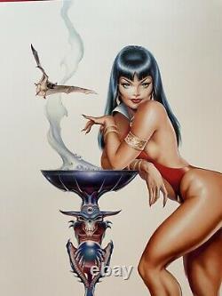 Vampirella Dave Stevens 215/1200 Édition Limitée Imprimé Numéroté 16 X 20