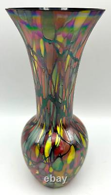 Vase Mosaïque signé Fenton par Dave Fetty 5456 1N Édition Limitée 2006 #3 de 1250