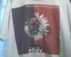 Vintage Dave Matthews Band 1996 Crash Concert Tour L Chemise Difficile À Trouver Dmb