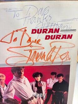 Vinyle LP de Duran Duran signé, dédicacé à Dave